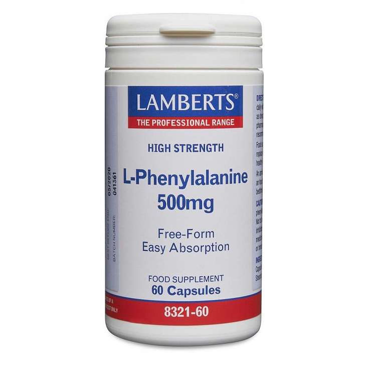 Lamberts L Phenylalanine 500mg 60 caps